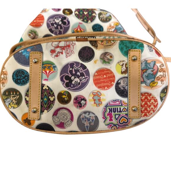 Dooney & Bourke Disney Buttons Drawstring Backpack Purse Mickey Minnie - Picture 8 of 14